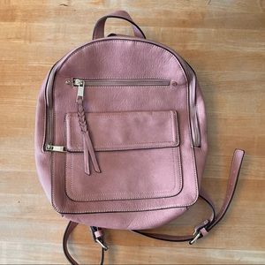 Gap Faux Synthetic Leather Mini Backpack Millennial Pink